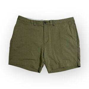 Brooks Brothers Chino Shorts Green Casual Golf Cotton 6.5" Inseam 41" Waist / 2X